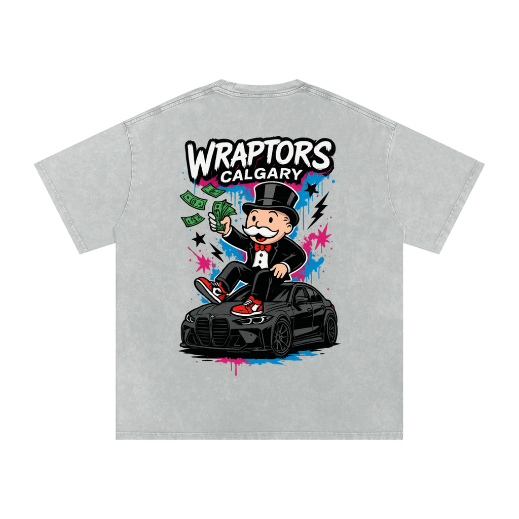 "MONOPOLY" Washed Oversized Tee