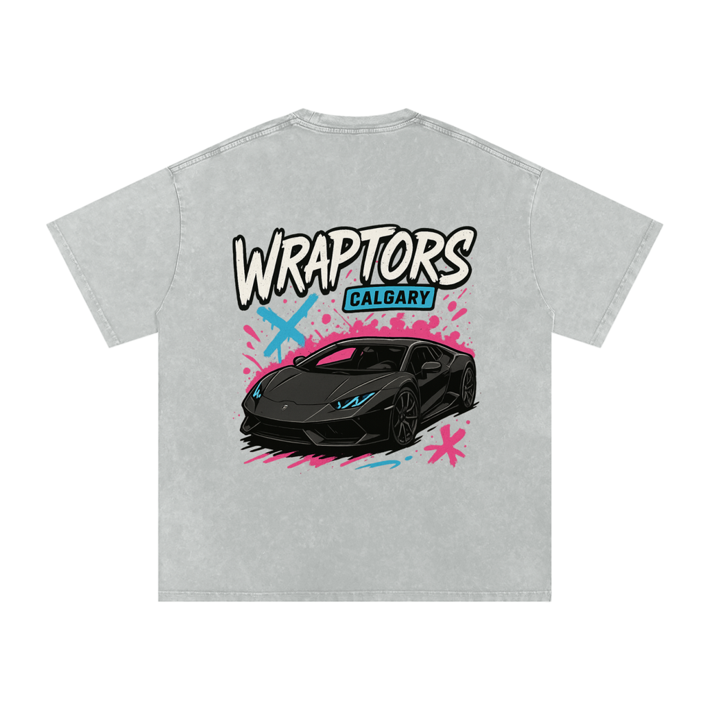 "LAMBO" Washed Oversized Tee