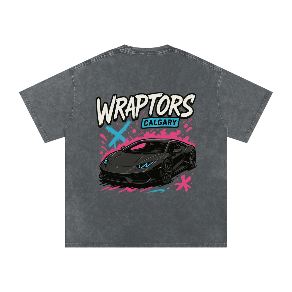 "LAMBO" Washed Oversized Tee